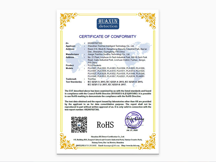 certificates approved