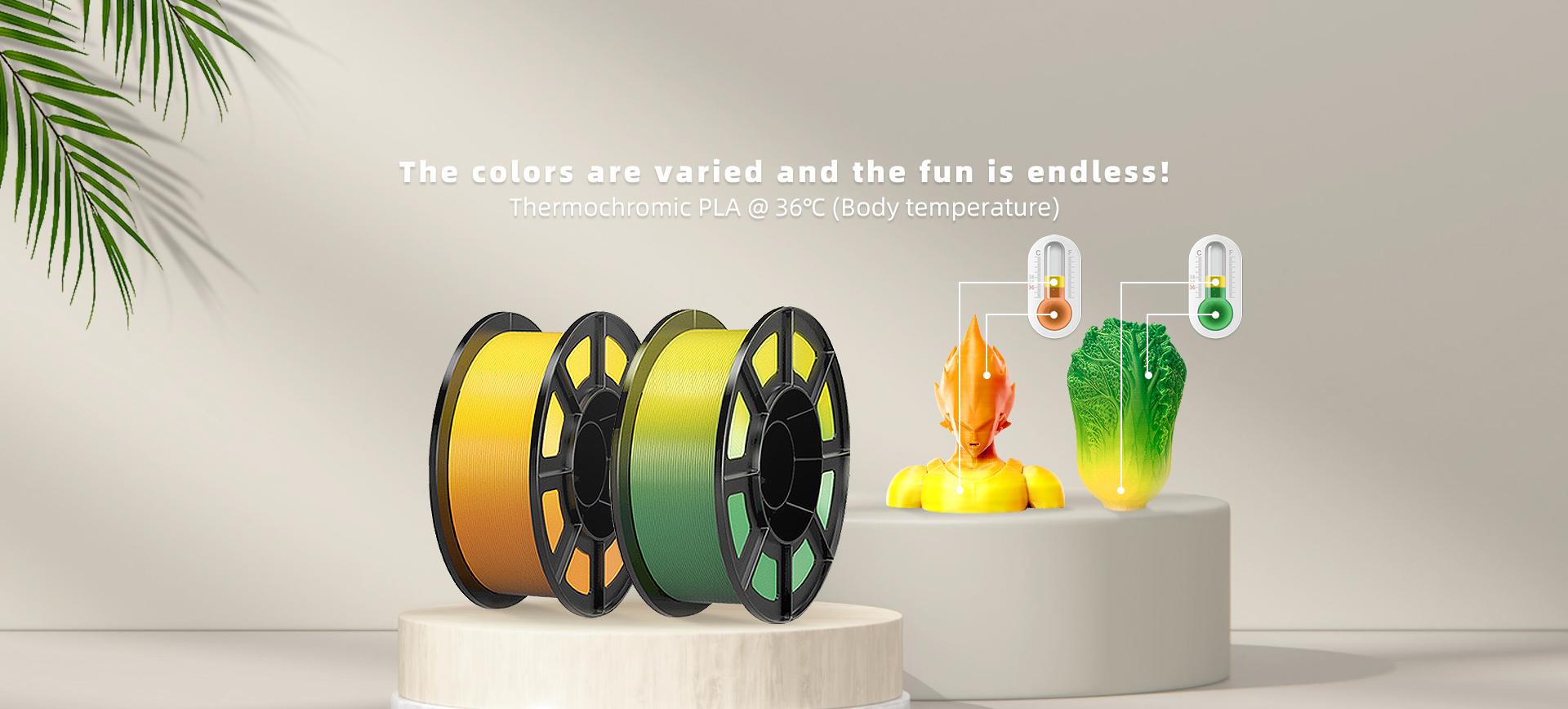 Thermochromic PLA 3D Printer Filament